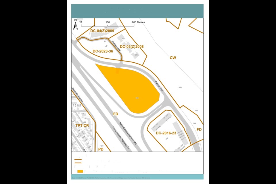 The proposed land use redesignation of the site. HANDOUT