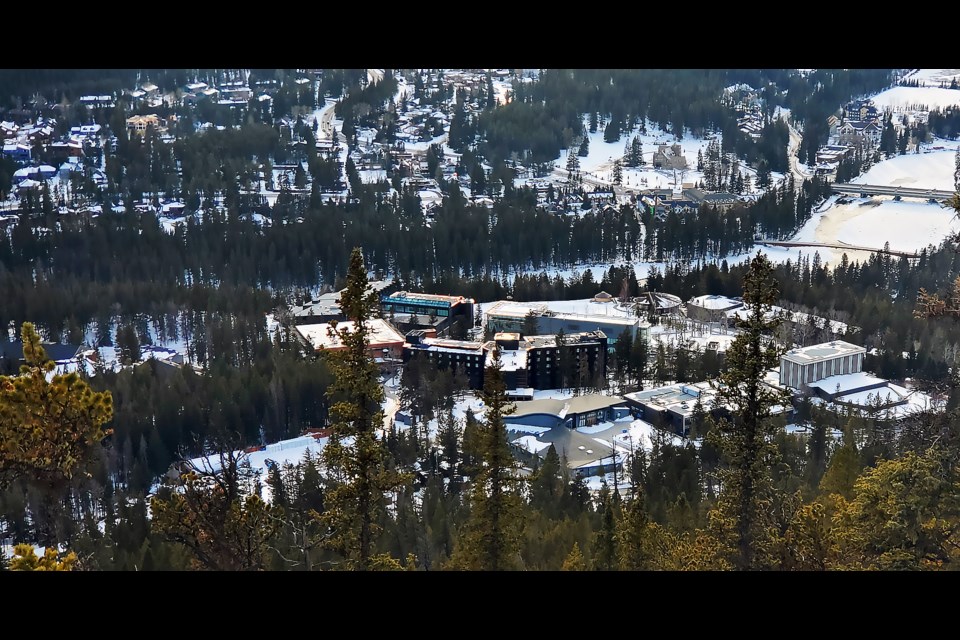 The view of the Banff Centre for Arts and Creativity from Tunnel Mountain.

GREG COLGAN RMO PHOTO