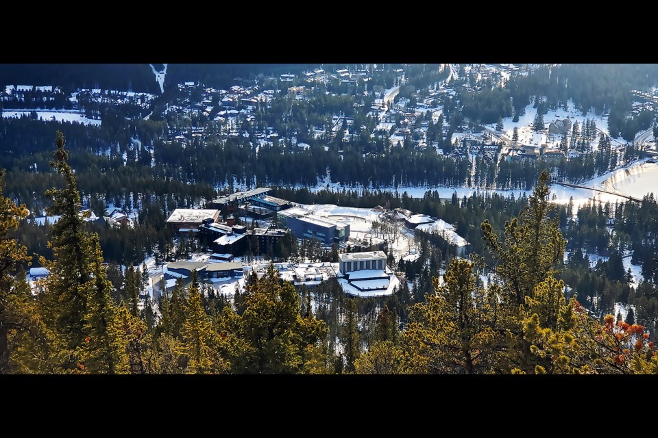 The view of the Banff Centre for Arts and Creativity from Tunnel Mountain in Banff.

GREG COLGAN RMO PHOTO