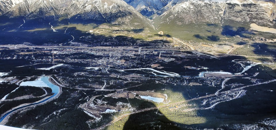 Canmore from Ha Ling peak 3