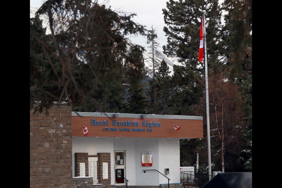 The Royal Canadian Legion No. 26 Col. Moore branch in Banff on 92 Banff Ave.

GREG COLGAN RMO PHOTO