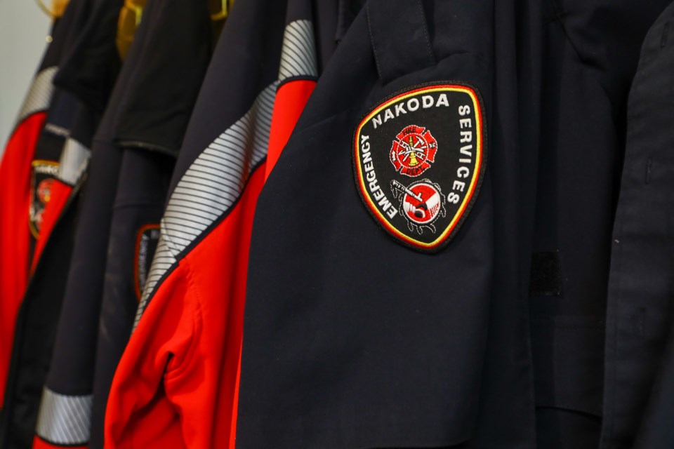 The jackets of Nakoda Emergency Services workers. RMO FILE PHOTO