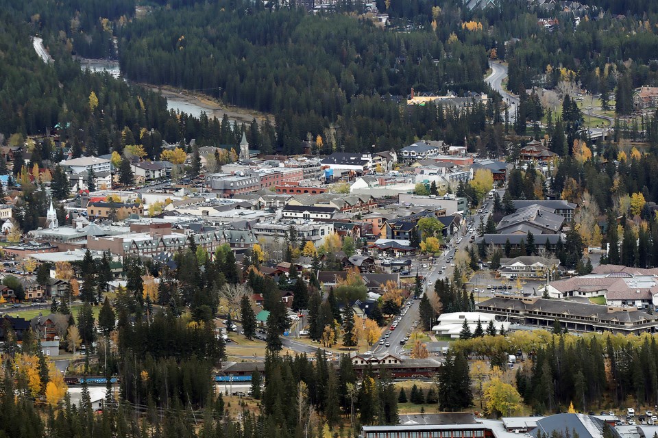 Town of Banff from Norquay1