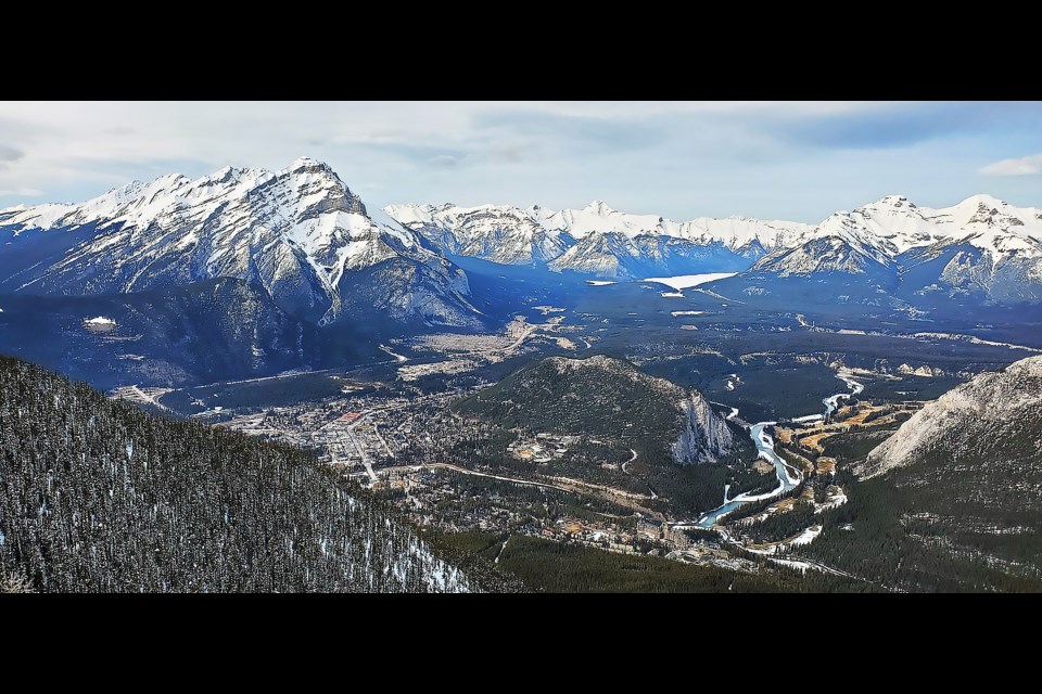 Town of Banff from Sulphur Mountain. RMO FILE PHOTO