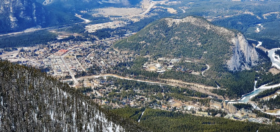 Town of Banff from Sulphur Mountain 3