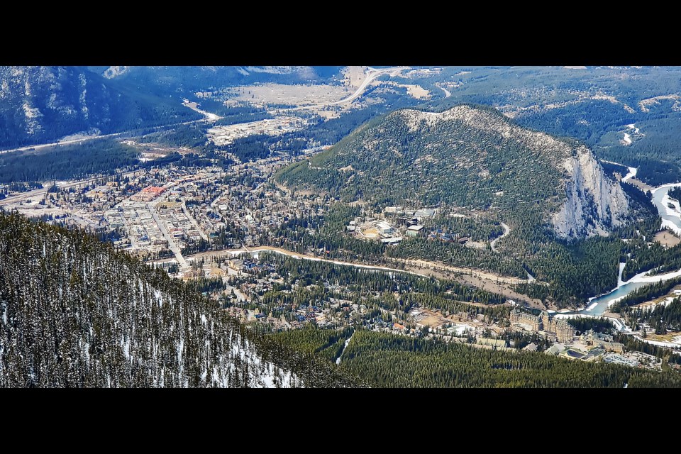 Town of Banff from Sulphur Mountain. RMO FILE PHOTO