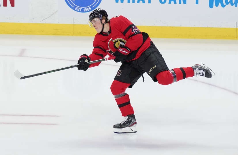 Ottawa Senators defenceman Jacob Bernard-Docker. André Ringuette/NHL via Getty Images