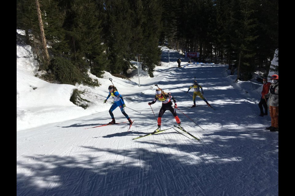 Anna Sellers races at the 2021 Junior World Championships. SUBMITTED PHOTO
