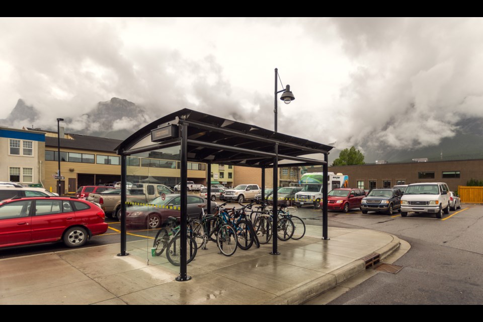 Fare-free transit in Canmore will continue in 2020 along with a paid parking in the downtown core. Parking lots like the one pictured will cost $6 a day, or $1 an hour to park as of June 2020. RMO FILE PHOTO