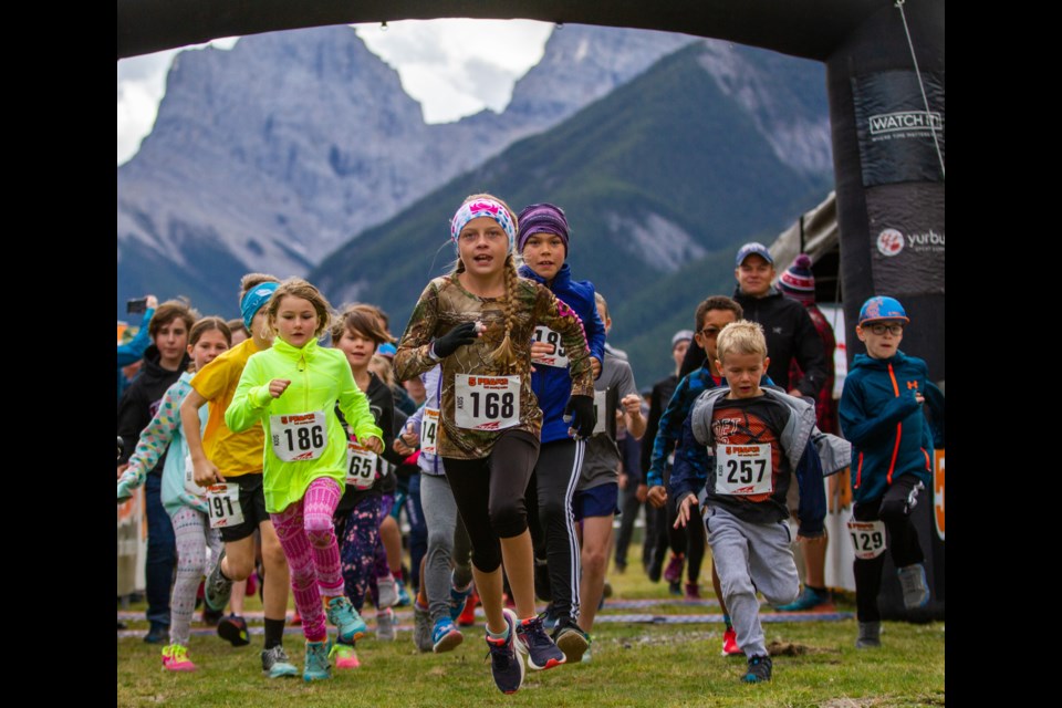 Little trail runners came burning out of the gates during Saturday's (Sept. 14) 5 Peaks kids race. Evan Buhler RMO Photo