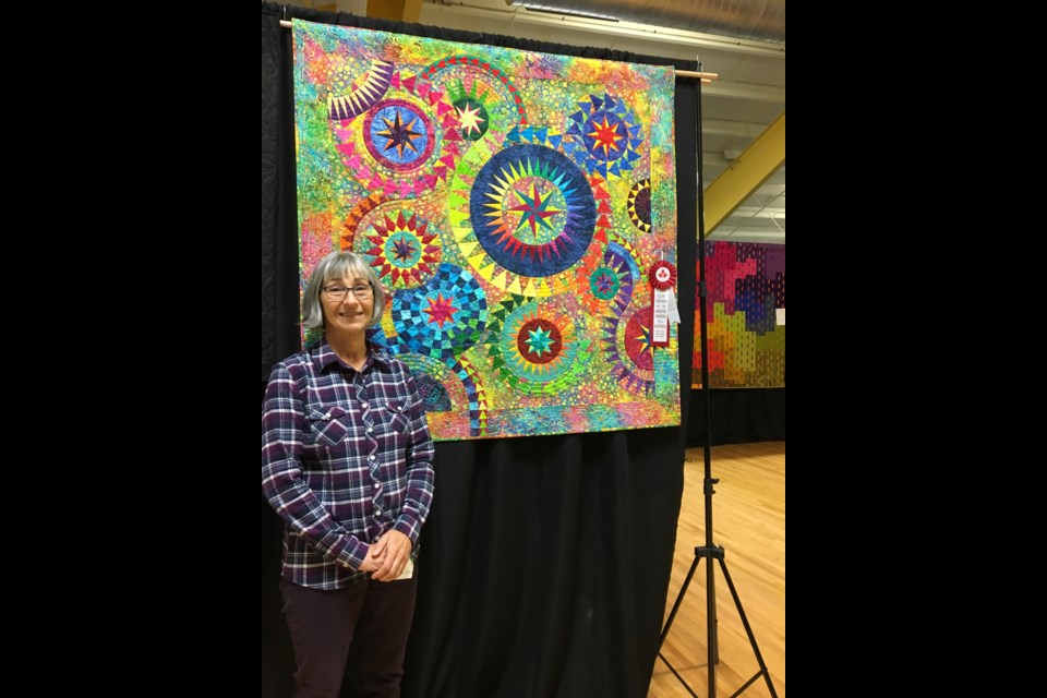 Pamela Yonge, first place winner of the Viewers Choice award at the last Festival of Quilts show in 2017. SUBMITTED PHOTO