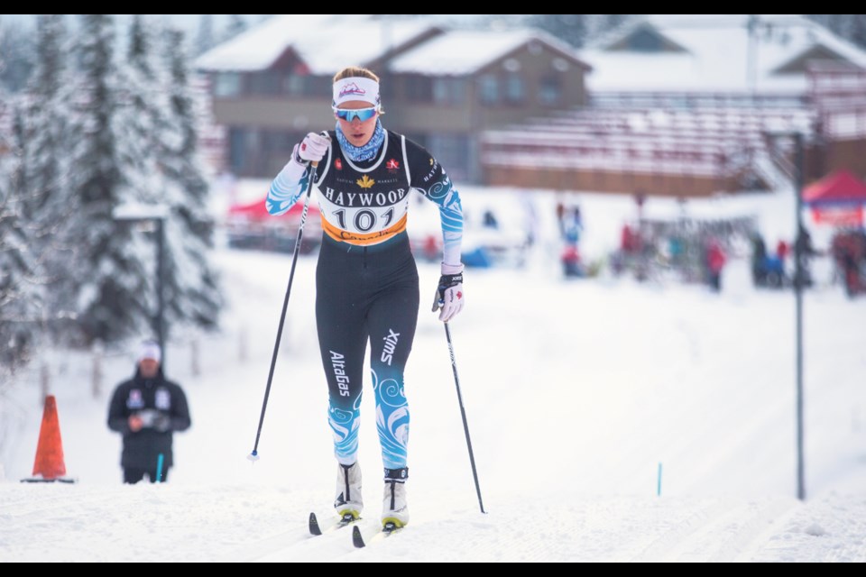 Canadian Olympian Dahria Beatty competes at the Canmore Nordic Centre. RMO FILE PHOTO
