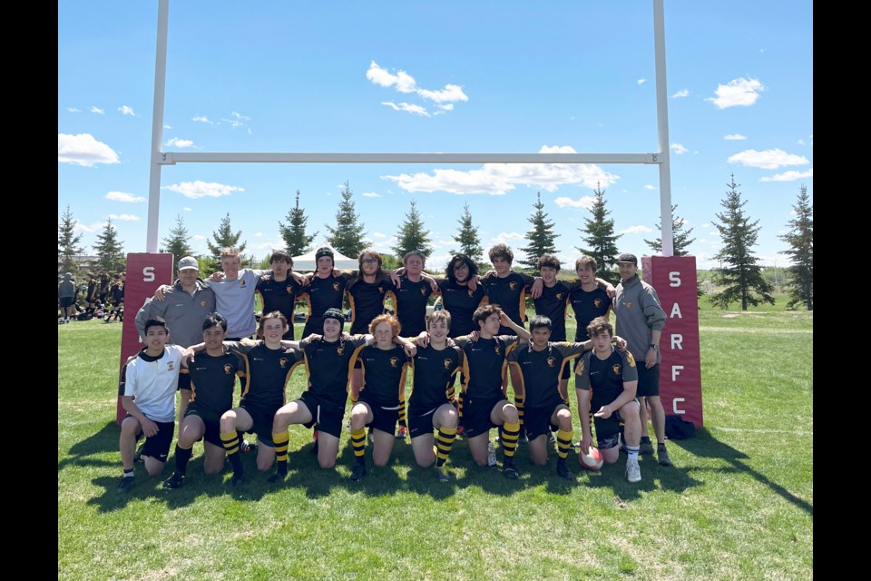 The Banff Bears senior boys rugby team at the 2022 ASAA Rugby Sevens Provincials. SUBMITTED PHOTO