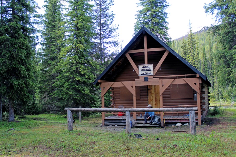 On day one, ACMG skiing and hiking guide Ken MacDiarmid and I set out on the 13-kilometre hike to Purcell Mountain Lodge, near Golden, B.C. The trail had distinct features along the trail such as this hunting cabin near the Baird Brook river. JORDAN SMALL RMO PHOTO