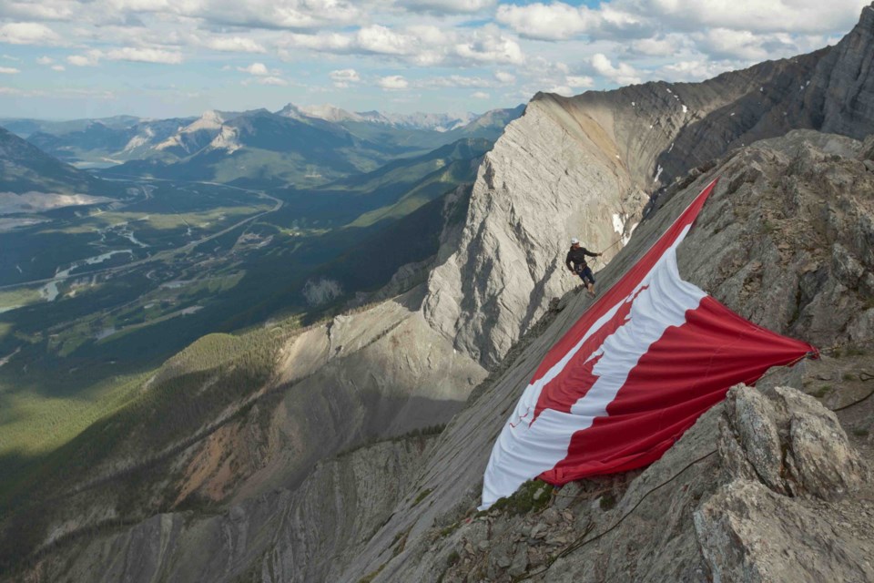 Canada Flag on Ha Ling-16