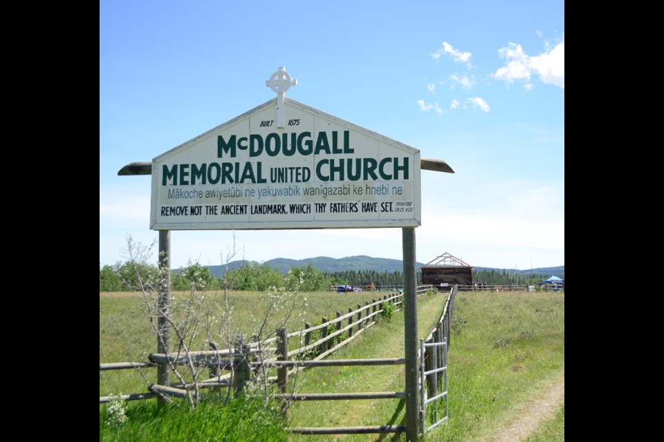 The McDougall Stoney Mission Society is currently working on the McDougall Church restoration project, green lighted by the province earlier this year.
JENNA DULEWICH RMO PHOTO