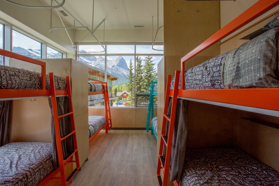 One of the dorm style accommodations in the Canmore Downtown Hostel, located off of Bow Valley Trail. SUBMITTED PHOTO