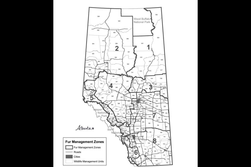 Fur management trapping zones. Handout