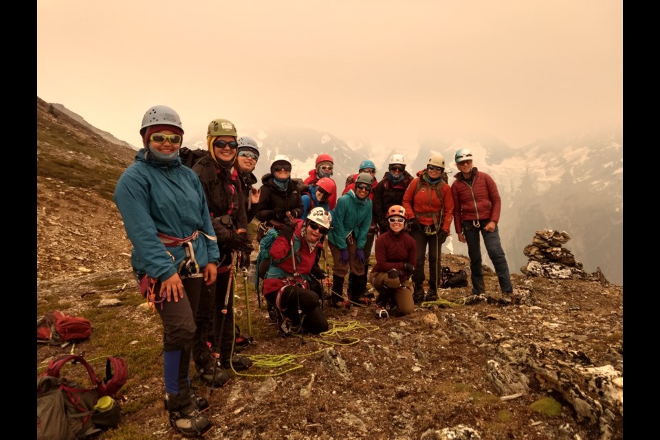 Participants of the inaugural Girls On Ice Canada program didn’t let a little forest fire smoke damped their enthusiasm, or their learning, last year. This year’s GOI participants will share their science projects at a public event in Kananaskis on Aug. 4. SUBMITTED PHOTO