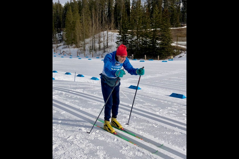 Bill Hamilton competes at the 2022 Masters World Cup in Canmore. SUBMITTED PHOTO
