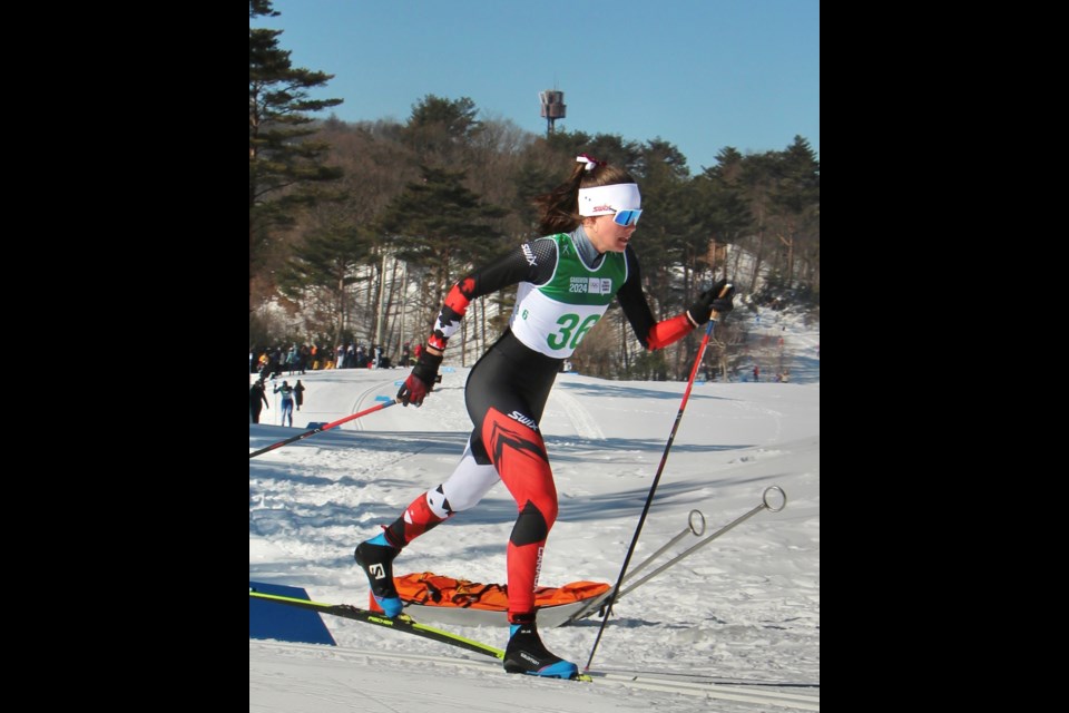 Leanne Gartner of Canmore competes at the Youth Olympic Winter Games in Gangwon, South Korea. SUBMITTED PHOTO