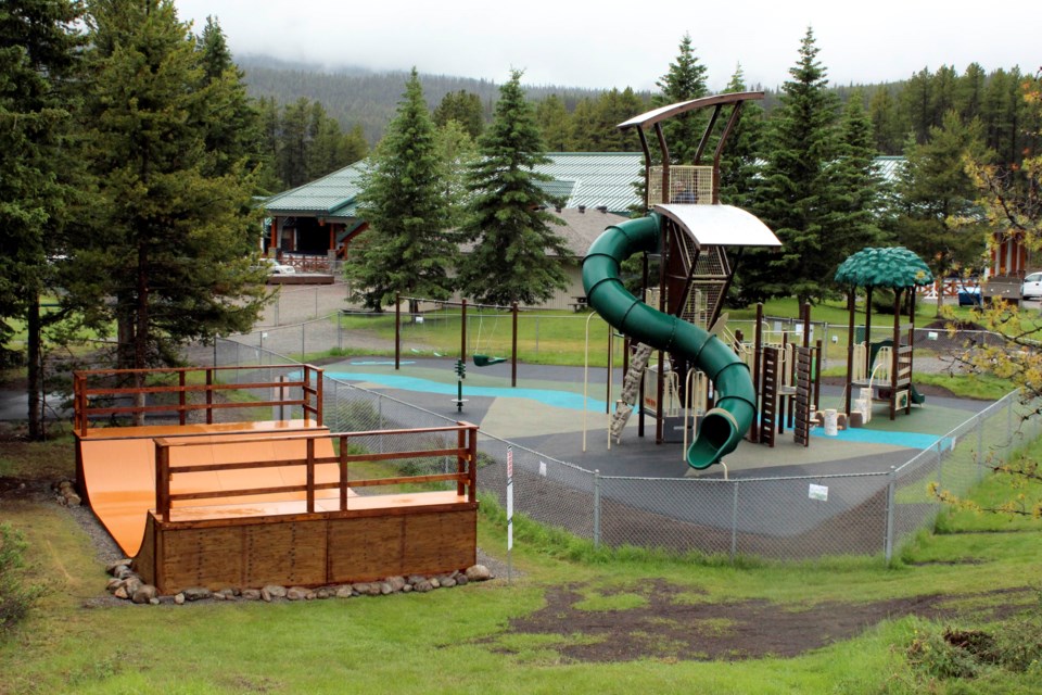 The newly built half-pipe and playground are now open to the public at the Lake Louise Sport and Recreation Centre grounds. JORDAN SMALL RMO PHOTO