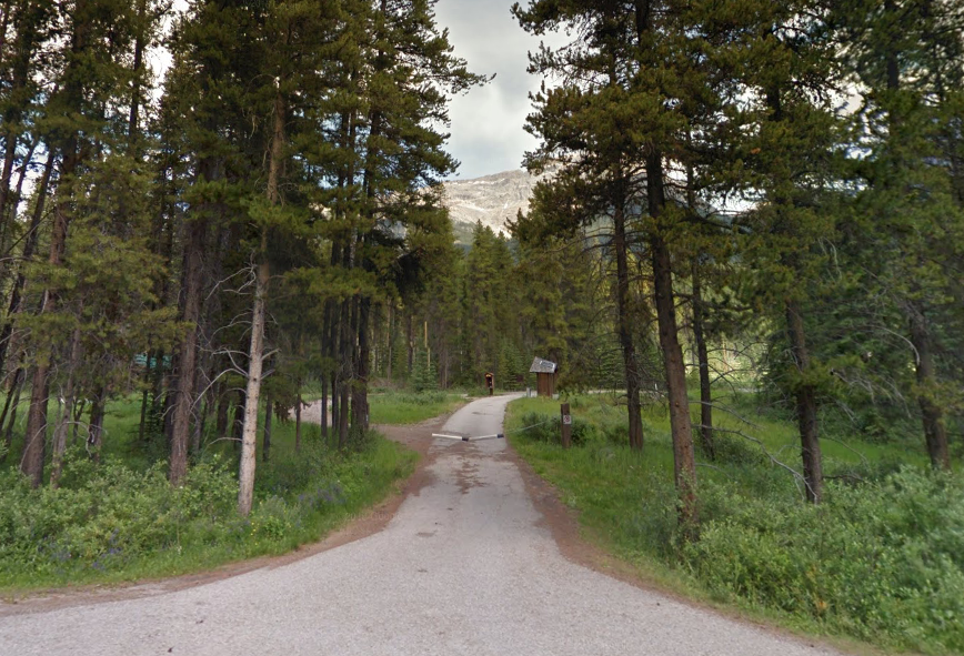 Protection Mountain Campground along the Bow Valley Parkway in Banff National Park. GOOGLE MAP STREET VIEW