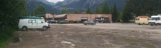 The Canmore Planning Commission approved a 10,000 square foot development project on this parcel of land  behind Nutters and Home Hardware on July 31. RMO File photo
