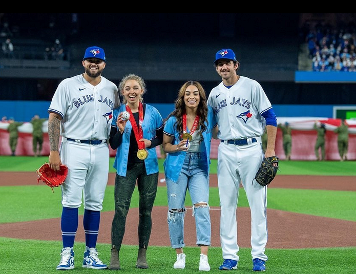 Canmore athletes throw first pitches at Toronto Blue Jays' series