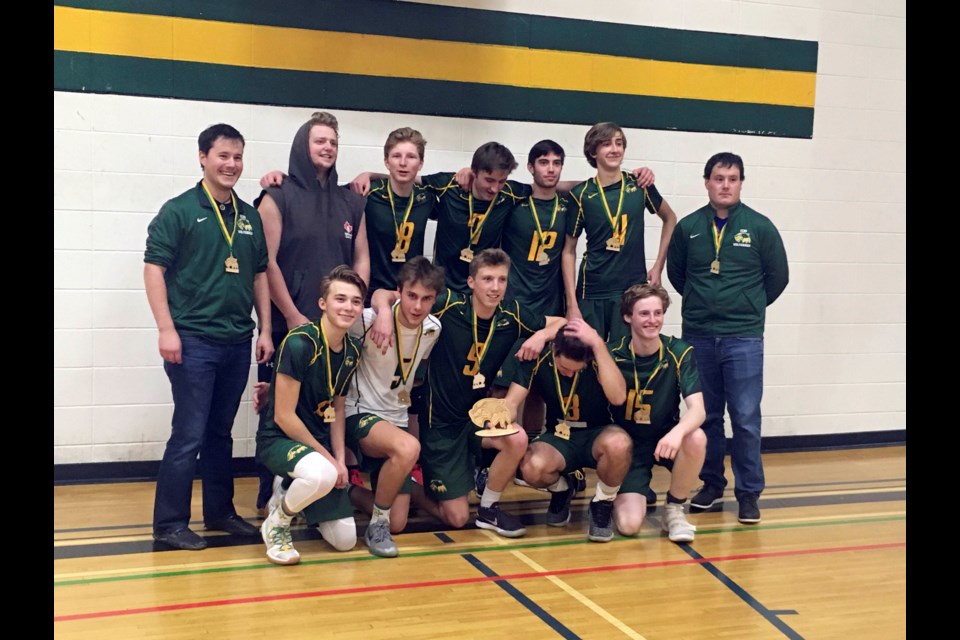 The 2019 Canmore Wolverines senior boys volleyball team. JORDAN SMALL RMO PHOTO