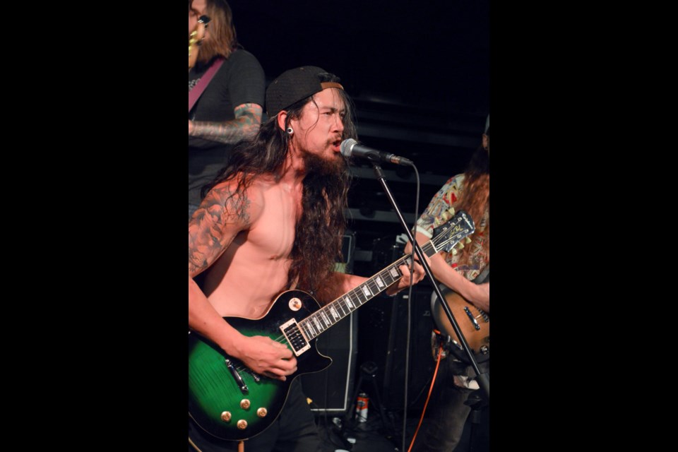 In July 2019, the inaugural Canmore Alternative Metal and Punk Festival took place at artsPlace. Canmore's Connor Higgerty of SNUG puts on a show for the crowd. RMO FILE PHOTO