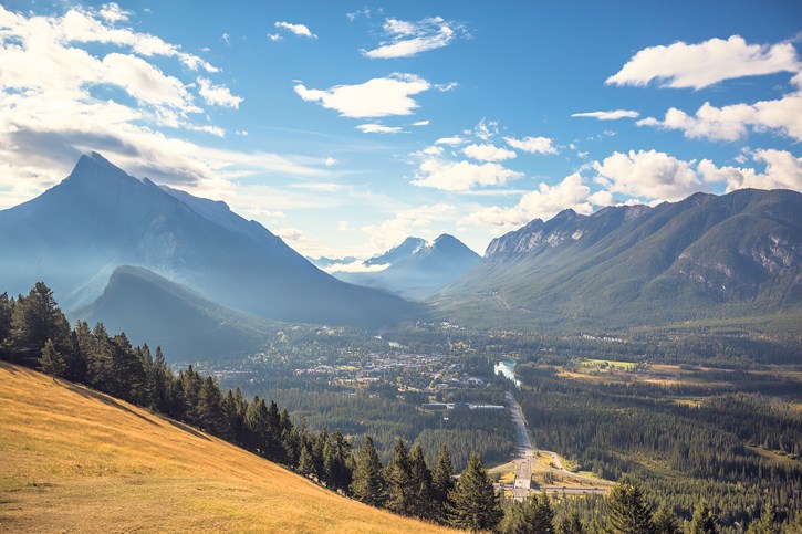 Banff as seen from Mount Norquay in Banff National Park on Monday, Sept. 5, 2016.