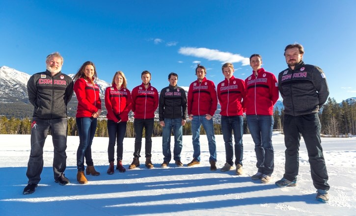 Members of Canada’s national biathlon team competing at the 2018 PyeongChang Winter Olympics. Many of whom live and train in Canmore.