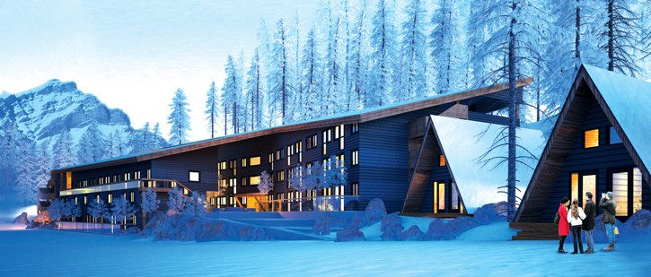An artist’s rendering of the Ti’nu rental housing project in Banff.