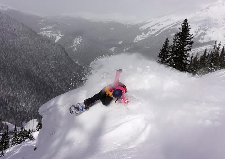 Michelle Locke finished second in the North American Freeride tourMichelle Locke finished second in the North American Freeride tour