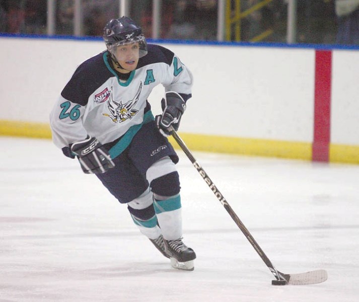 Cody Cartier suffered a wrist injury against Drayton Valley. He will have it examined before the Jan. 28 game against Brooks.