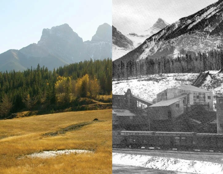 The Canmore Museum & Geoscience Centre is presenting a series of before-and-after images as part of the Exposure photography festival.