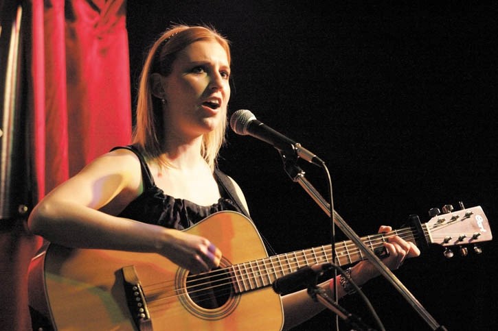 Nicole Kowalewsi delivers the goods during the opening night of the 2011 Canmore Idol competition at the Canmore Legion Saturday night (Feb. 27).