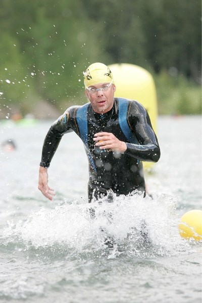 Dave Carlson finished 36th overall in the Canadian Triathlon Championship in Kelowna on August 21.