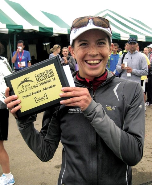 Banff Ellie Greenwood won ultramarathons in Chile and Paris, Ontario to finish her season.
