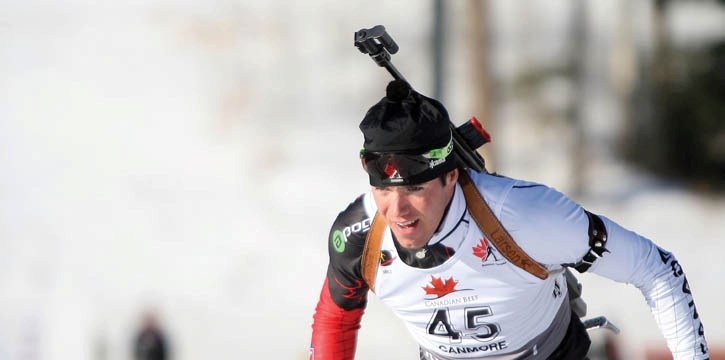 Nathan Smith won three IBU medals in three races last week at the Canmore Nordic Centre.