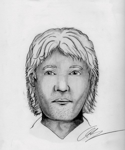 One of two males considered a person of interest for a Canmore RCMP investigation into the assault of a woman who was struck in the head with a rock on the May long weekend.
