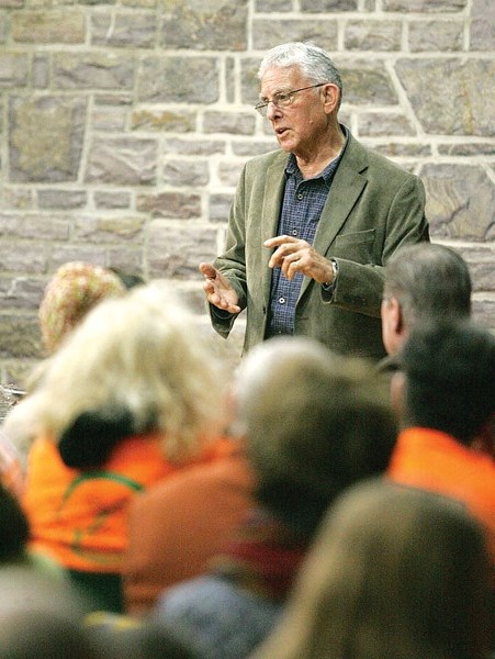 B.C. specialist Dr. Michael Klein joined a large gathering at Banff’s St. Mary’s church, Thursday evening (Jan. 24).