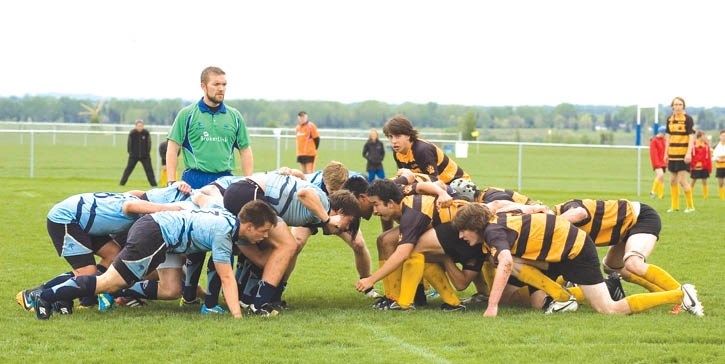 BCHS Bears captured their fourth zone championship in a row with a 12-7 win over Strathcona-Tweedsmuir on Thursday (May 30) at the Calgary Rugby Union.