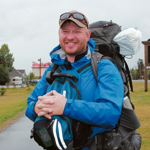 Dana Meise passed through the Bow Valley during the latest stint of his planned record setting solo hike of 23,500 km to all three of Canada’s oceans along the Trans-Canada