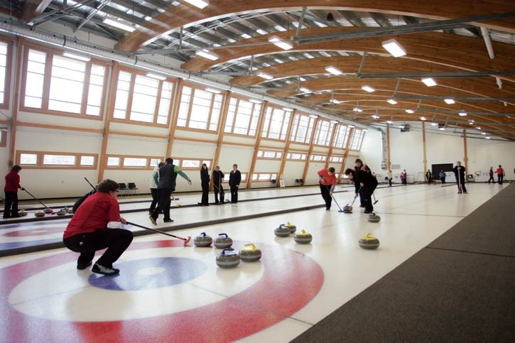 Curling at Banff’s Fenlands rec centre.
