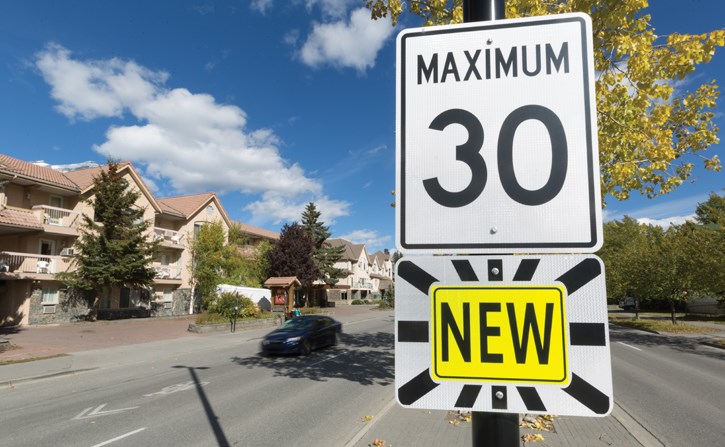 Banff Speed Signage