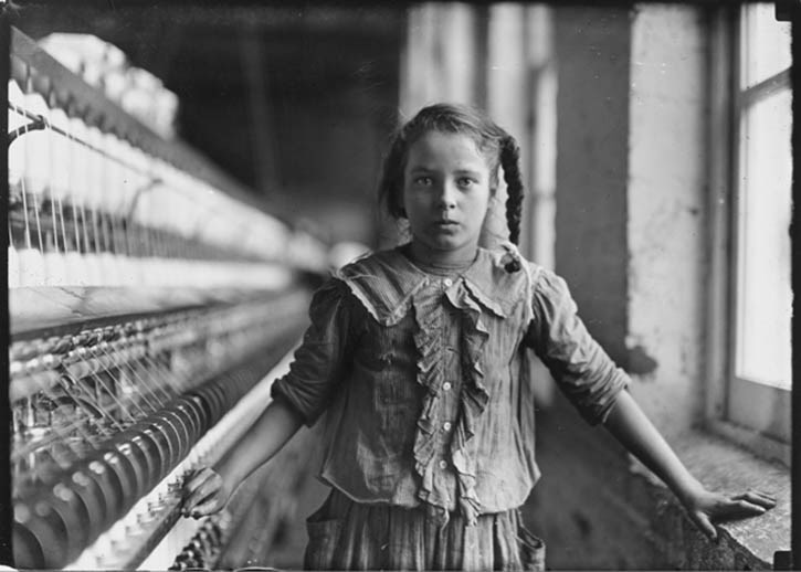 For 100 years the identity of this young girl, who worked as a spinner in a North Carolina mill, was unknown. American photographer Lewis Hine took her photograph in 1908 as