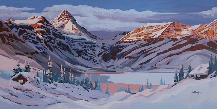 Assiniboine, Wintry Morning by Wendy Bradley.
