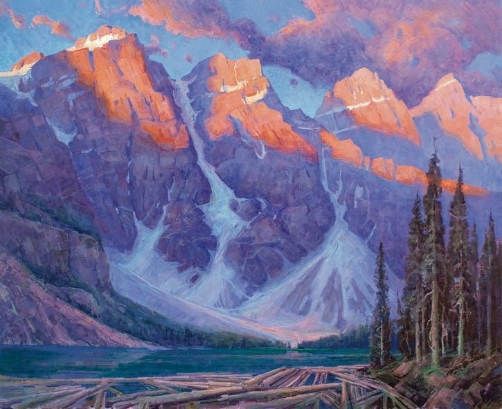 The Unveiling, Moraine Lake by Jerry Markham.